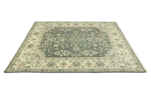 Muted Colors Floral Transitional 8X10 Oushak Chobi Oriental Rug