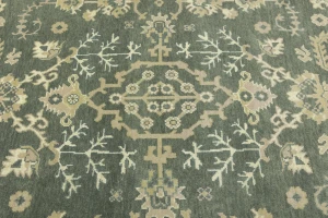 Muted Colors Floral Transitional 8X10 Oushak Chobi Oriental Rug