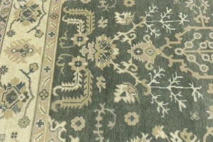 Muted Colors Floral Transitional 8X10 Oushak Chobi Oriental Rug