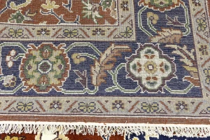 Rusty Red Floral 8X10 Oushak Chobi Oriental Rug