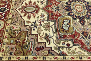 Scarlet Red 8X10 Heriz Serapi Oriental Rug