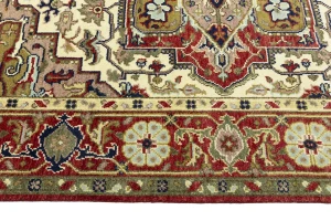 Scarlet Red 8X10 Heriz Serapi Oriental Rug