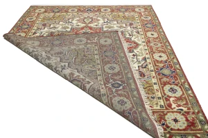 Scarlet Red 8X10 Heriz Serapi Oriental Rug
