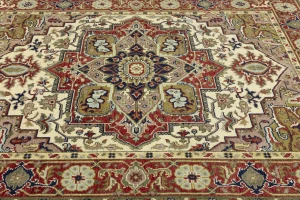 Scarlet Red 8X10 Heriz Serapi Oriental Rug