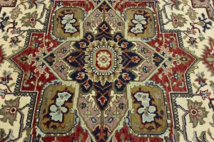 Scarlet Red 8X10 Heriz Serapi Oriental Rug