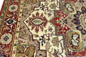 Scarlet Red 8X10 Heriz Serapi Oriental Rug