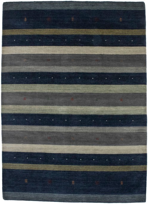 Multicolored Stripes Modern 6X8 Indo-Gabbeh Oriental Rug