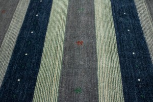 Multicolored Stripes Modern 6X8 Indo-Gabbeh Oriental Rug
