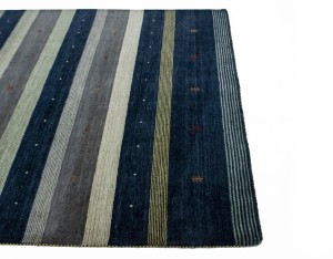 Multicolored Stripes Modern 6X8 Indo-Gabbeh Oriental Rug