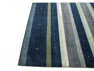 Multicolored Stripes Modern 6X8 Indo-Gabbeh Oriental Rug