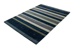 Multicolored Stripes Modern 6X8 Indo-Gabbeh Oriental Rug