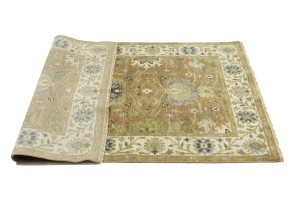 Light Rust Floral 4x6 Osh Chobi Oriental Area Rug