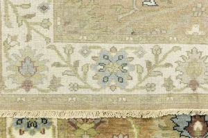 Light Rust Floral 4x6 Osh Chobi Oriental Area Rug