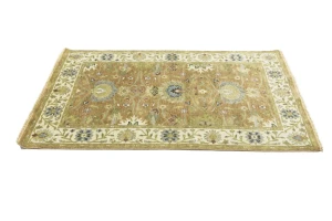 Light Rust Floral 4x6 Osh Chobi Oriental Area Rug