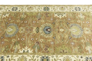 Light Rust Floral 4x6 Osh Chobi Oriental Area Rug