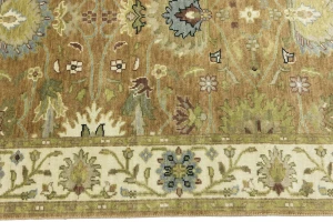 Light Rust Floral 4x6 Osh Chobi Oriental Area Rug