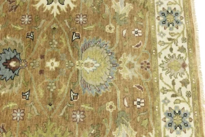 Light Rust Floral 4x6 Osh Chobi Oriental Area Rug