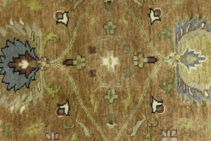 Rust Orange Floral 3X5 Osh Chobi Oriental Rug