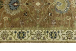 Rust Orange Floral 3X5 Osh Chobi Oriental Rug