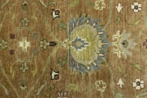 Rust Orange Floral 3X5 Osh Chobi Oriental Rug