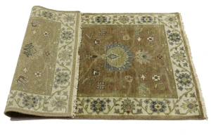 Rust Orange Floral 3X5 Osh Chobi Oriental Rug