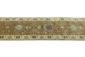 Light Rust Floral 2x14 Osh Chobi Oriental Runner Rug