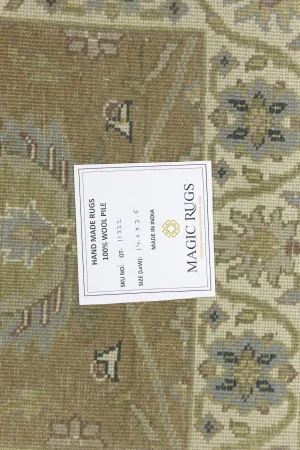Light Rust Floral 2x14 Osh Chobi Oriental Runner Rug