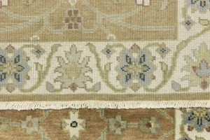 Light Rust Floral 2x12 Osh Chobi Oriental Runner Rug
