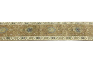 Light Rust Floral 2x12 Osh Chobi Oriental Runner Rug