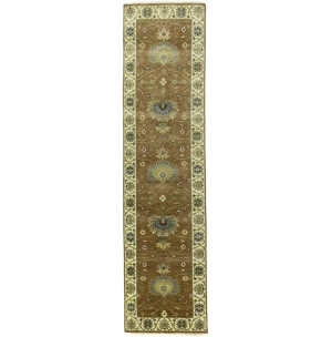 Light Rust Floral 2x10 Osh Chobi Oriental Runner Rug
