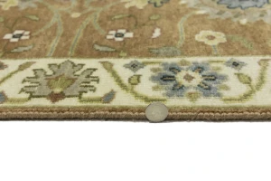 Light Rust Floral 2x10 Osh Chobi Oriental Runner Rug
