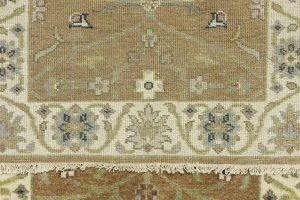 Light Rust Floral 2x10 Osh Chobi Oriental Runner Rug