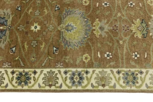 Light Rust Floral 2x10 Osh Chobi Oriental Runner Rug
