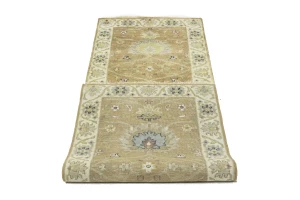 Light Rust Floral 2'6X7'10 Osh Chobi Oriental Runner Rug