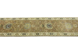 Light Rust Floral 2'6X7'10 Osh Chobi Oriental Runner Rug
