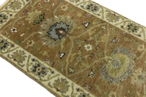 Light Rust Floral 2'6X7'10 Osh Chobi Oriental Runner Rug