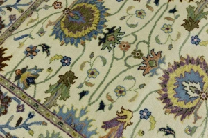 Cream Floral 4x6 Osh Chobi Oriental Area Rug