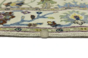 Cream Floral 4x6 Osh Chobi Oriental Area Rug