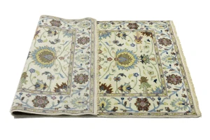 Cream Floral 4x6 Osh Chobi Oriental Area Rug