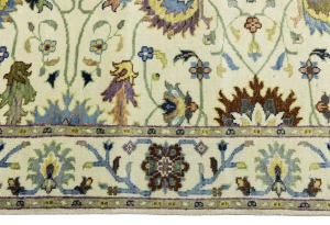 Cream Floral 4x6 Osh Chobi Oriental Area Rug