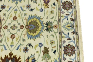 Cream Floral 4x6 Osh Chobi Oriental Area Rug