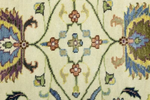 Beige Floral 3X5 Chobi Peshawar Oriental Rug