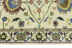 Beige Floral 3X5 Chobi Peshawar Oriental Rug
