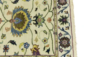 Beige Floral 3X5 Chobi Peshawar Oriental Rug