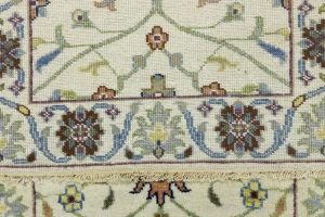 Cream Floral 2'5X13'7 Osh Chobi Peshawar Oriental Runner Rug