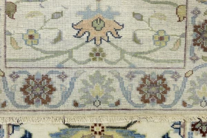 Cream Floral 3X12 Osh Chobi Peshawar Oriental Runner Rug