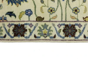 Cream Floral 3X10 Osh Chobi Peshawar Oriental Runner Rug