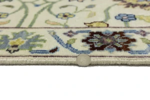 Cream Floral 3X10 Osh Chobi Peshawar Oriental Runner Rug