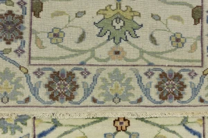 Cream Floral 3X10 Osh Chobi Peshawar Oriental Runner Rug