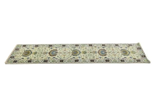 Cream Floral 3X10 Osh Chobi Peshawar Oriental Runner Rug